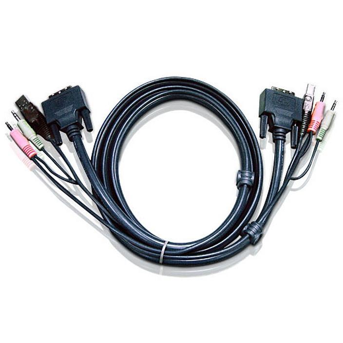 Cavo KVM USB DVI-D Single Link 3m, 2L-7D03U