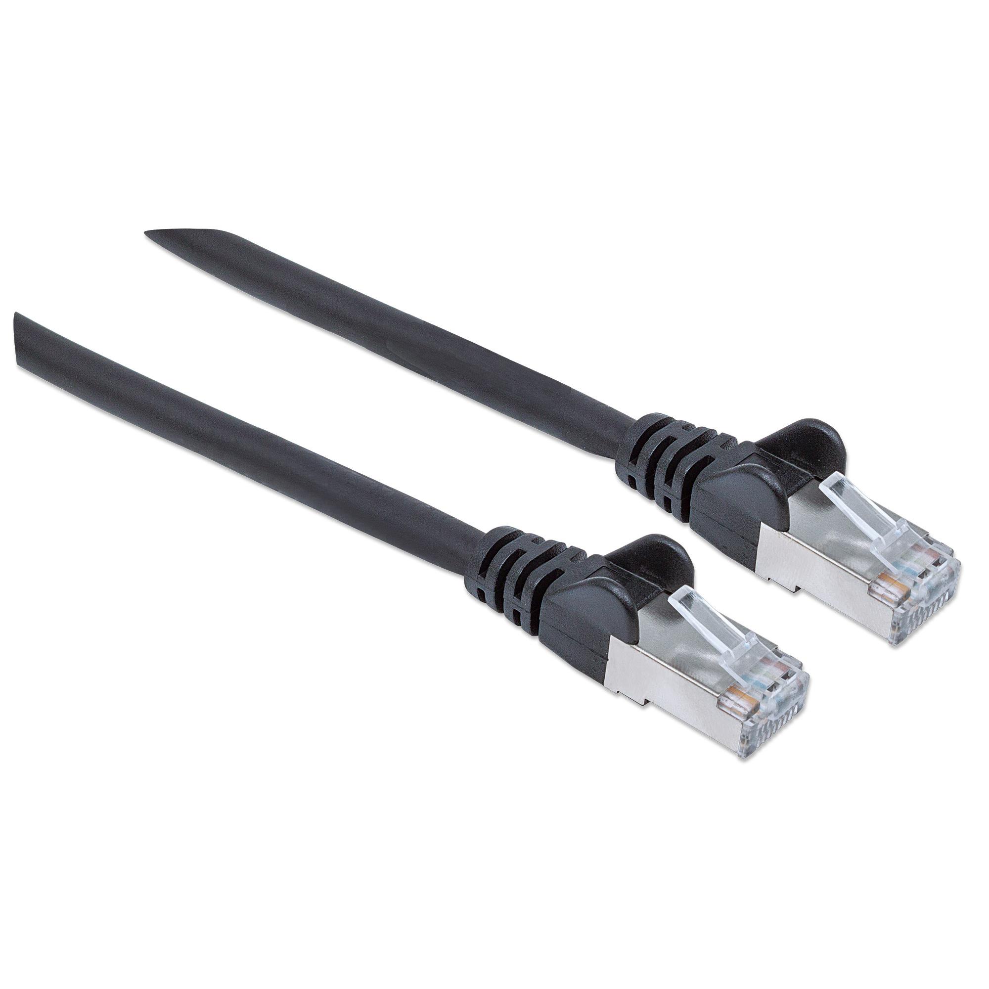 Cavo Patch Cat.7 Plug RJ45 6A S/FTP LSZH 0,5m Nero