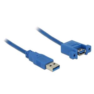 Cavo USB3.0 A Maschio/A Femmina da Pannello 1m Blu