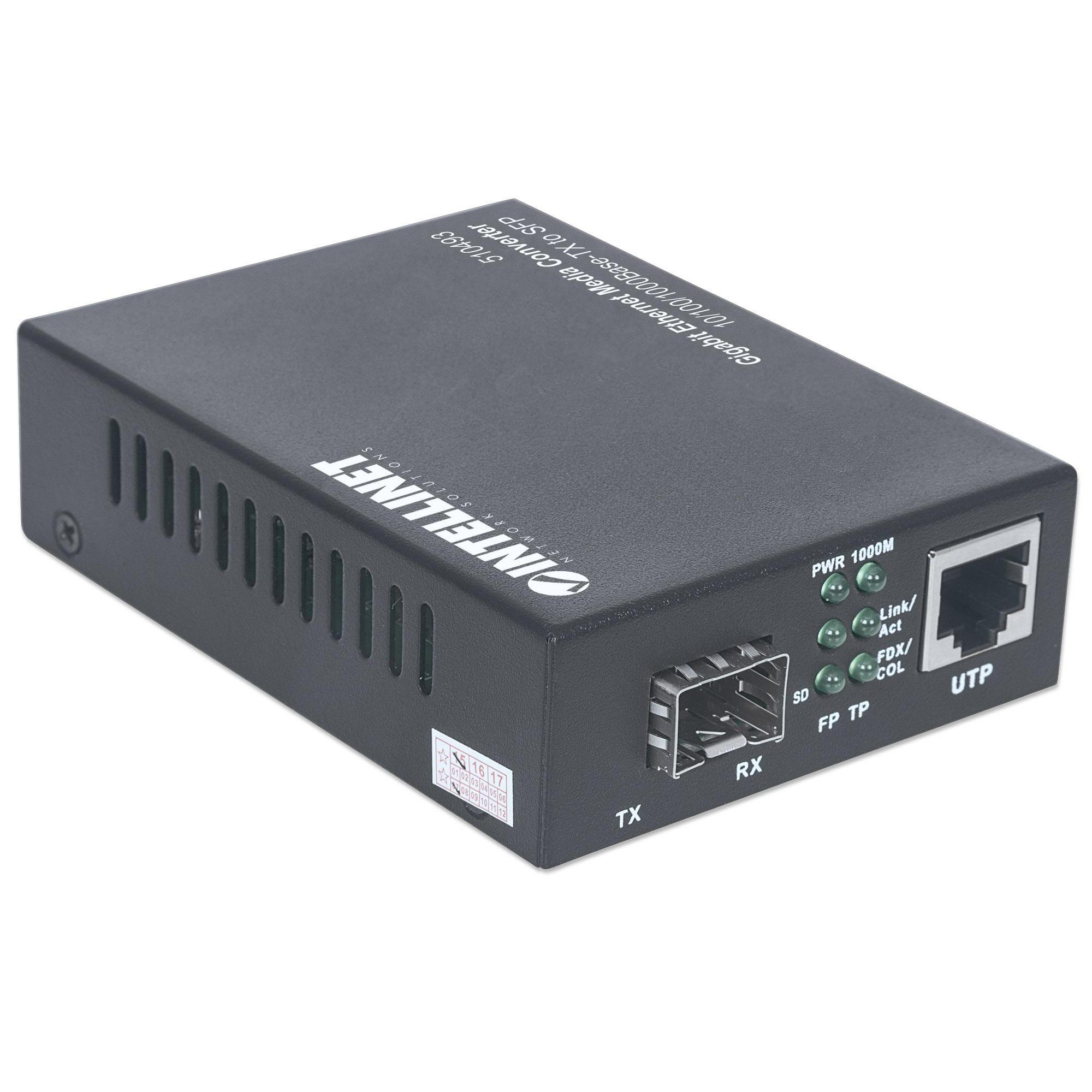 Convertitore RJ45 10/100/1000 Gigabit Ethernet slot SFP