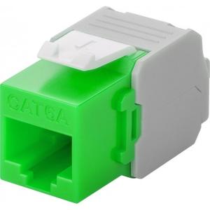 Frutto Keystone RJ45 Cat6A UTP 500MHz Verde