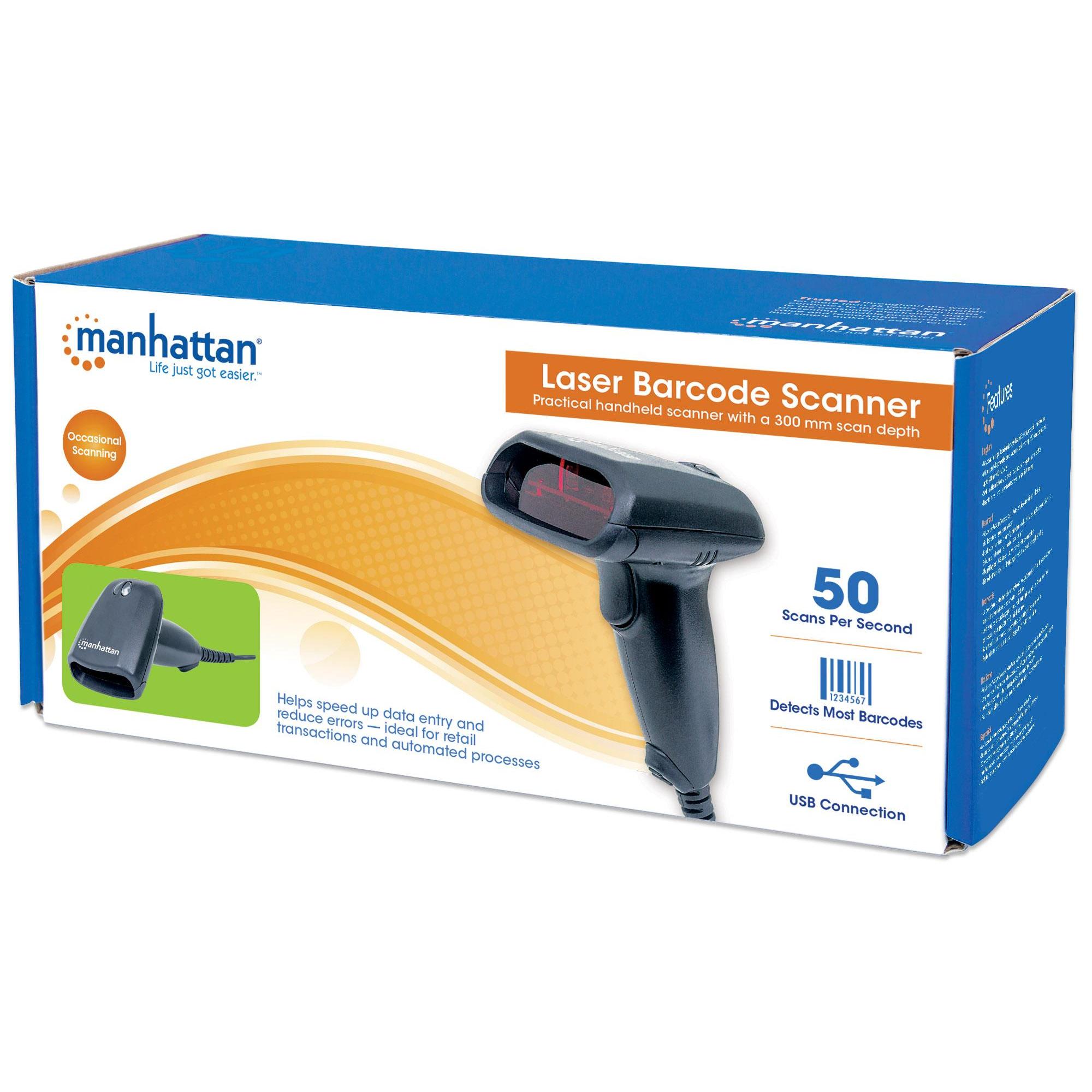 Lettore Laser Barcode USB Nero