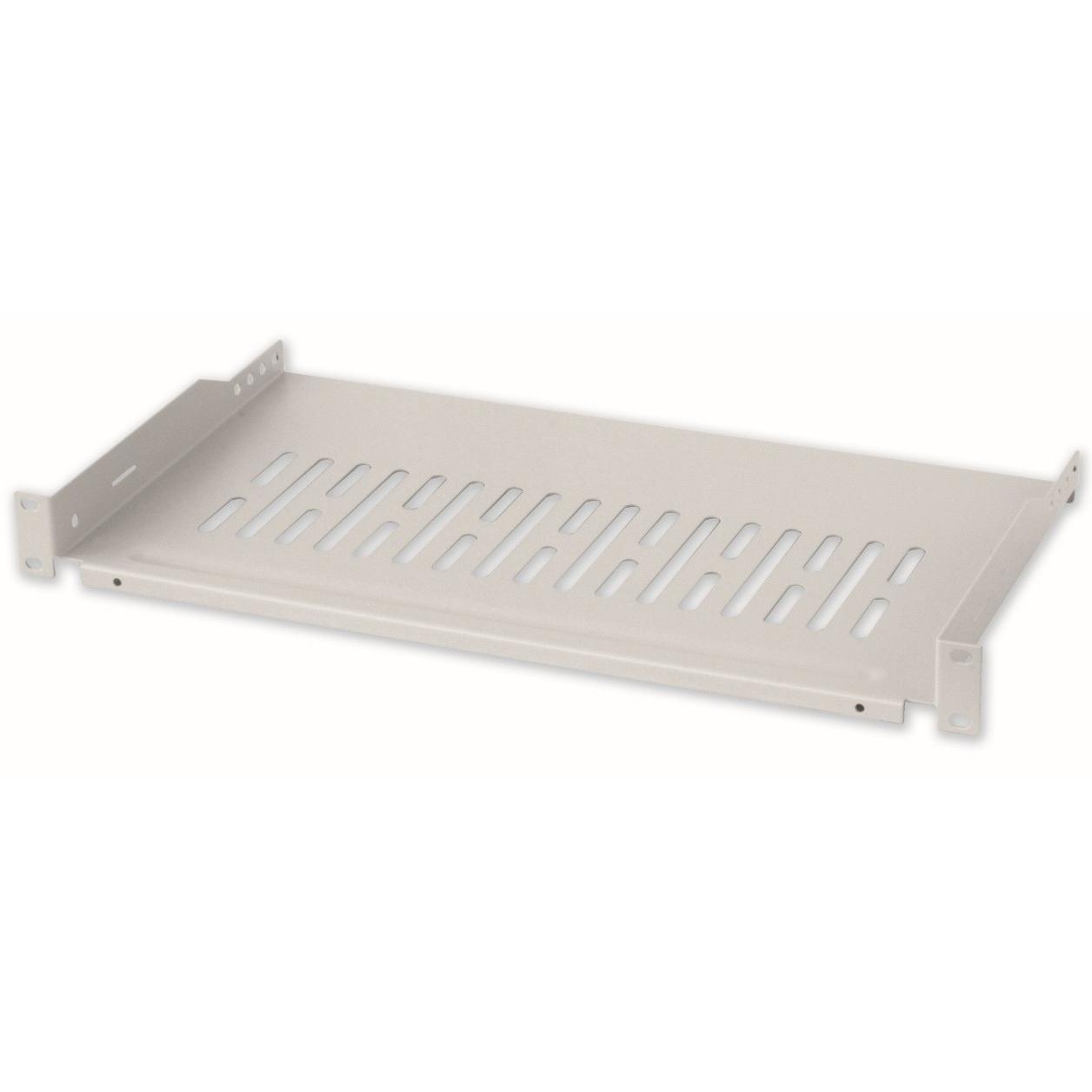 Mensola per Rack 19'' 255 mm 1U Grigia 2 punti