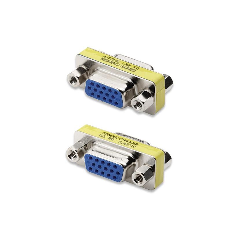 Mini Gender Changer VGA DB 15 poli HD F/F