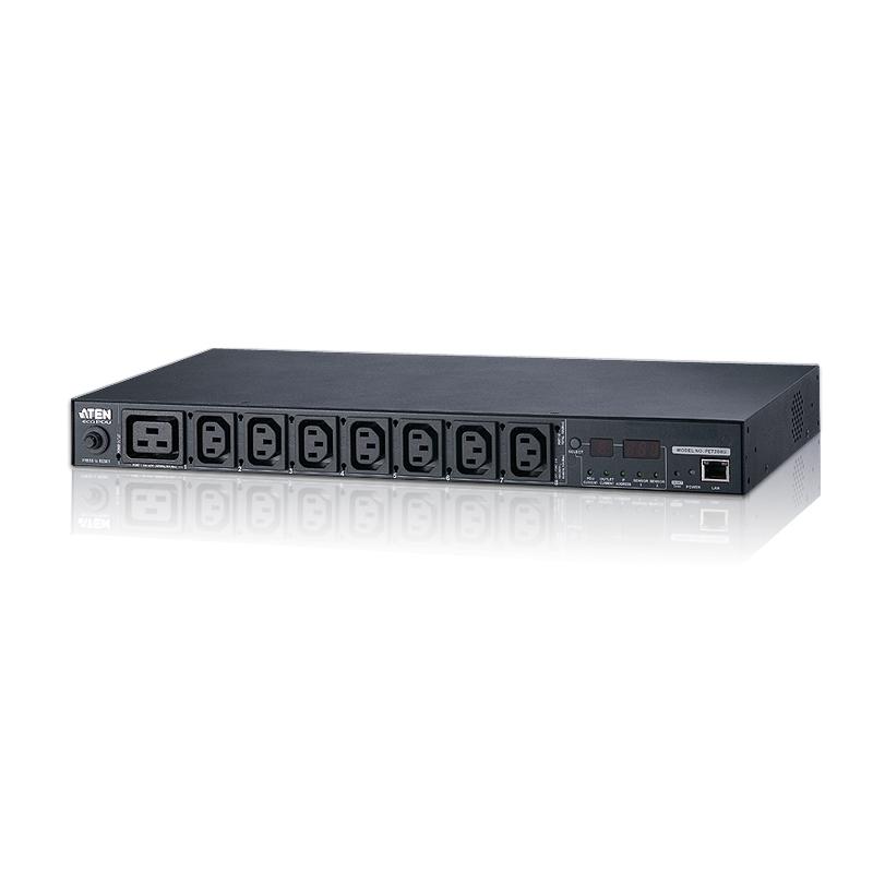 Multipresa Rack PDU 7xC13 + C19 con Misurazione Presa PE7208