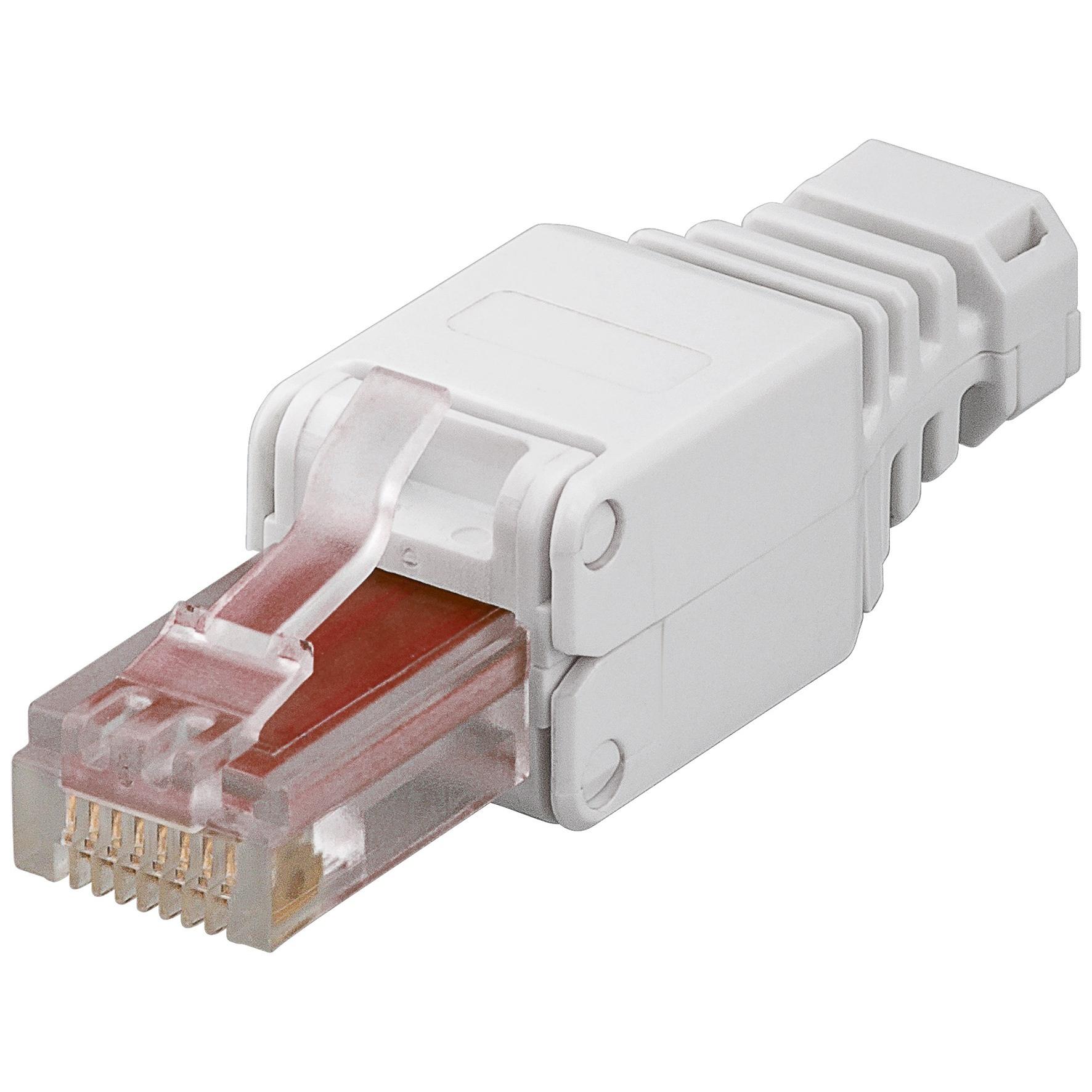 Plug Cat.6 RJ45 Tooless con Copriconnettore