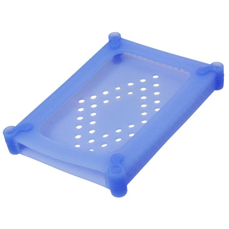 Scatola di Protezione per 1 HDD 2,5'' in Silicone Azzurro