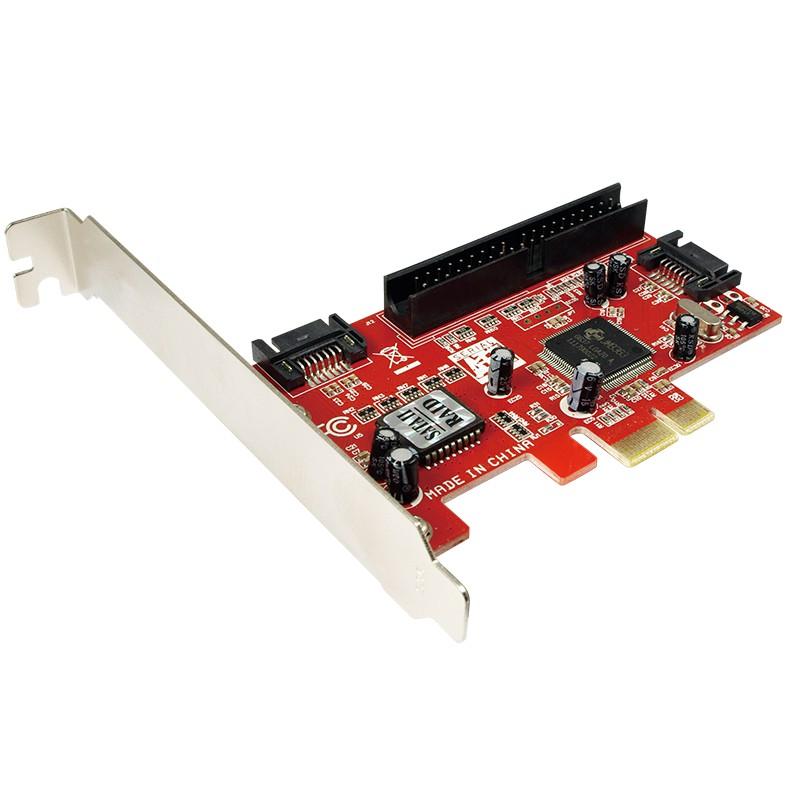 Scheda PCI Express 2xSATA + 1xATA133/IDE