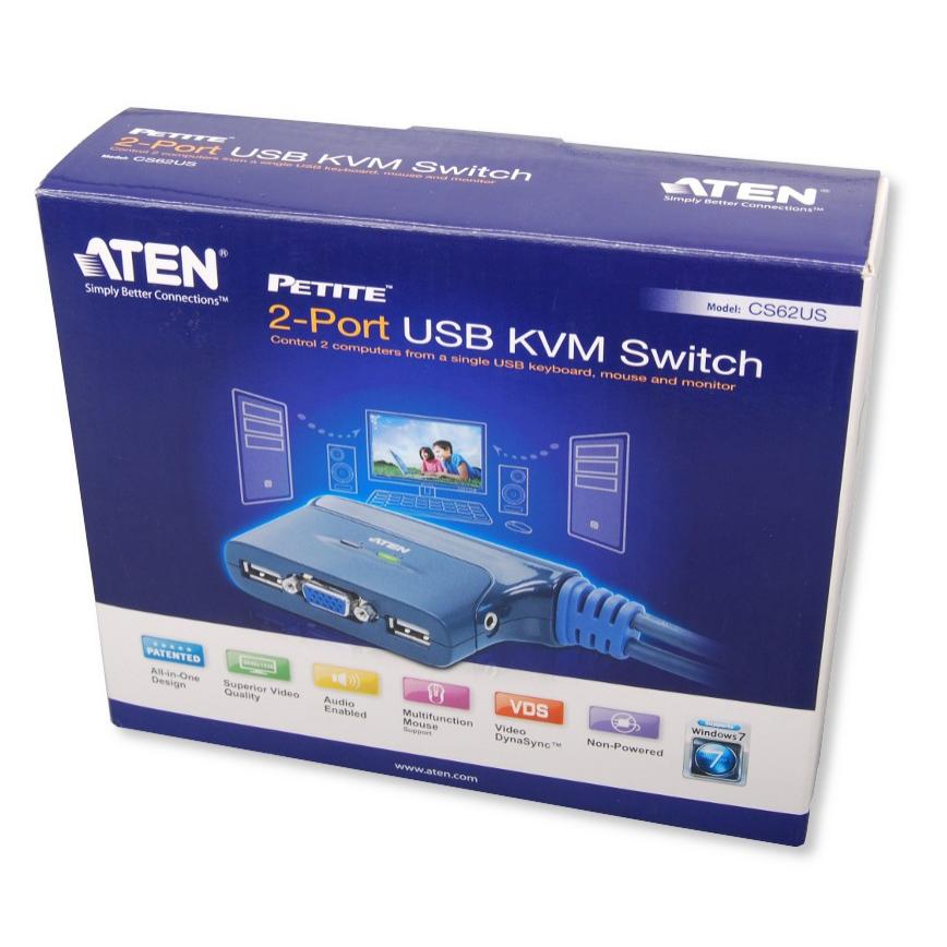 Switch KVM USB VGA a 2 Porte con Audio, CS62US