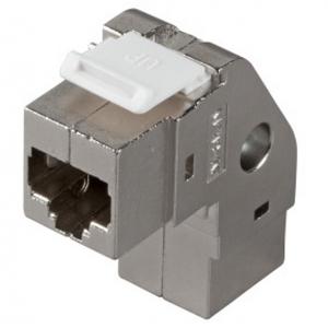 Accoppiatore RJ45 F/F STP Cat.6 90°1:1