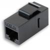 Accoppiatore RJ45 F/F UTP Cat6 Keystone Nero