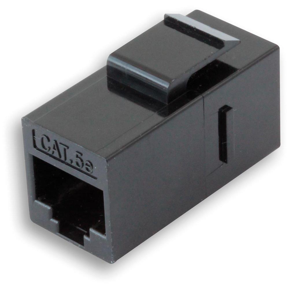 Accoppiatore RJ45 F/F UTP Cat6 Keystone Nero