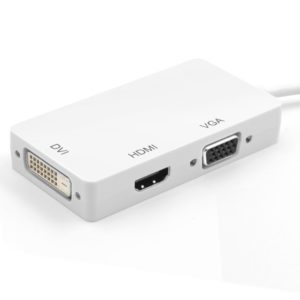 Adattatore 3 in 1 Mini DisplayPort 1.2 (Thunderbolt) a HDMI/DVI/VGA