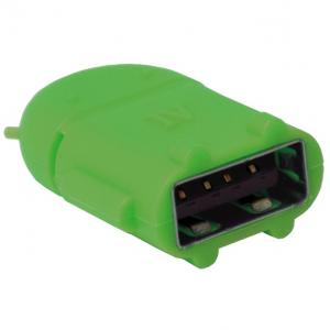 Adattatore USB 2.0 OTG MicroB M / A F per Smartphone/Tablet Verde