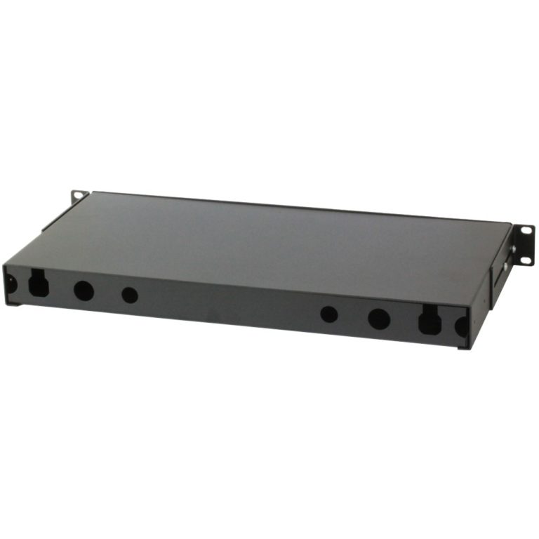 Cassetto Rack 19'' Fibra Ottica 12 porte LC Duplex/SC Simplex Nero