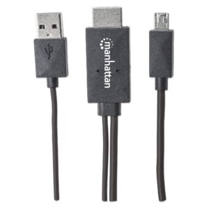 Cavo Adattatore MHL 11 Pin MicroUSB HDMI HDTV 1.5m Nero