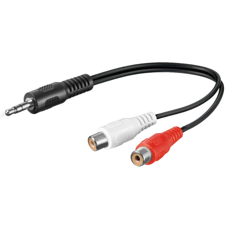 Cavo Audio Stereo  2 RCA femmina a Jack 3.5 mm maschio 1,5m