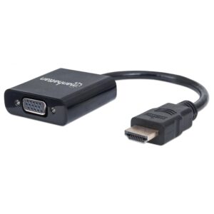 Cavo Convertitore HDMI a VGA con MicroUsb 30cm Nero