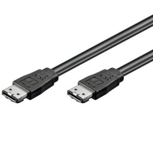 Cavo E-SATA Tipo I Flat 1.5GBits / 3GBits / 6GBits 50 cm Nero