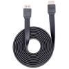 Cavo Flat HDMI 2.0 HighSpeed con Ethernet 2m Nero