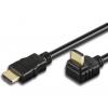 Cavo HDMI High Speed con Ethernet A/A M/M Angolato 1 m Nero