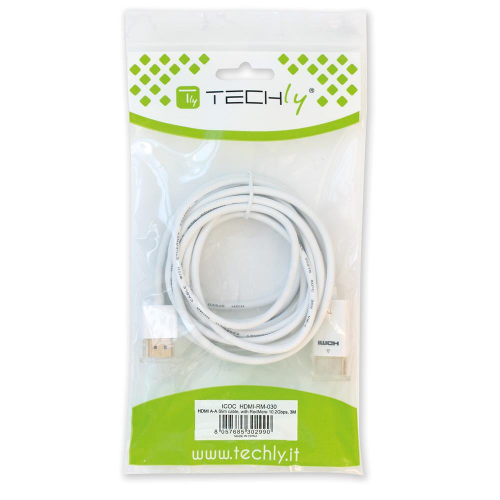 Cavo HDMI High Speed con Ethernet Ultra Slim 1 m