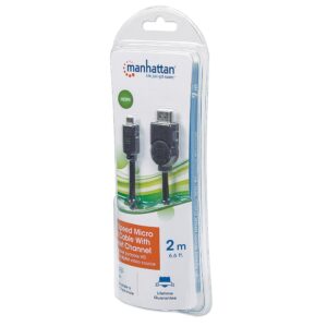 Cavo HDMI/MICRO HDMI high Speed con Ethernet M/M 2m Nero