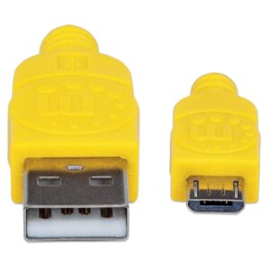 Cavo Micro USB Guaina Intrecciata USB2.0 A M/MicroB M Azzurro Blister