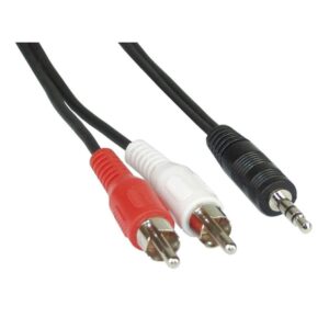 Cavo Stereo Jack 3, 5 mm a 2 x RCA maschio 0,5 mt