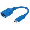 Cavo Superspeed USB-A 3.0 Femmina USB-C™ Maschio 15cm Blu