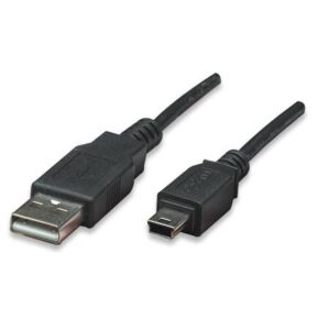 Cavo USB 2.0 A maschio/mini B 5 pin maschio 0,3 m Nero