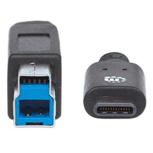 Cavo USB 3.1 Gen2 B Maschio / USB-C Maschio 1m Nero