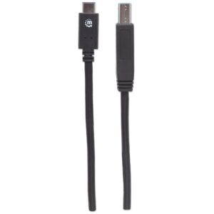 Cavo USB 3.1 Gen2 B Maschio / USB-C Maschio 1m Nero