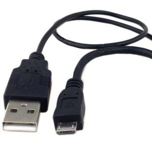 Cavo USB A F 2.0 OTG Micro USB M con Alimentazione USB, 30cm Nero