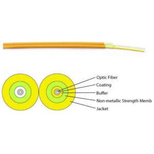 Cavo Zip Cord 2 Fibre Monomodale 9/125 OS2 2.9x5.8 mm Giallo