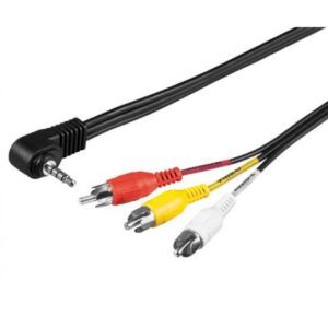 Cavo audio Video Videocamera - 3RCA a 1 Jack 3.5 mm 1,5 Mt