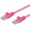 Cavo di rete Patch CCA Cat. 6 Rosa UTP 3 m