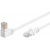 Cavo di rete Patch Connettore Angolato 90° CCA Cat. 5e UTP 15m Bianco