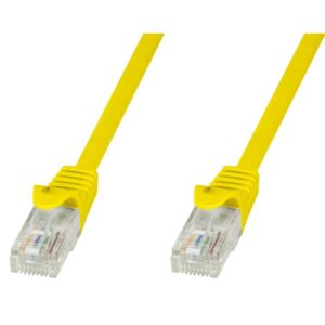 Cavo di rete Patch in CCA Cat.5E Giallo UTP 2m