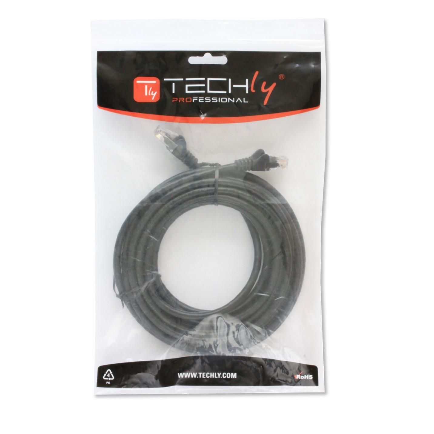 Cavo di rete Patch in CCA Cat.5E Nero UTP 0,5m