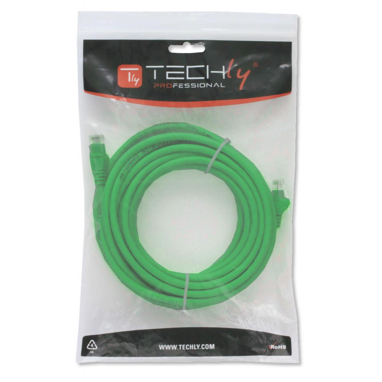 Cavo di rete Patch in CCA Cat.5E Verde UTP 0,5m