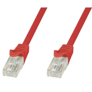 Cavo di rete Patch in CCA Cat.6 Rosso UTP 1,5m