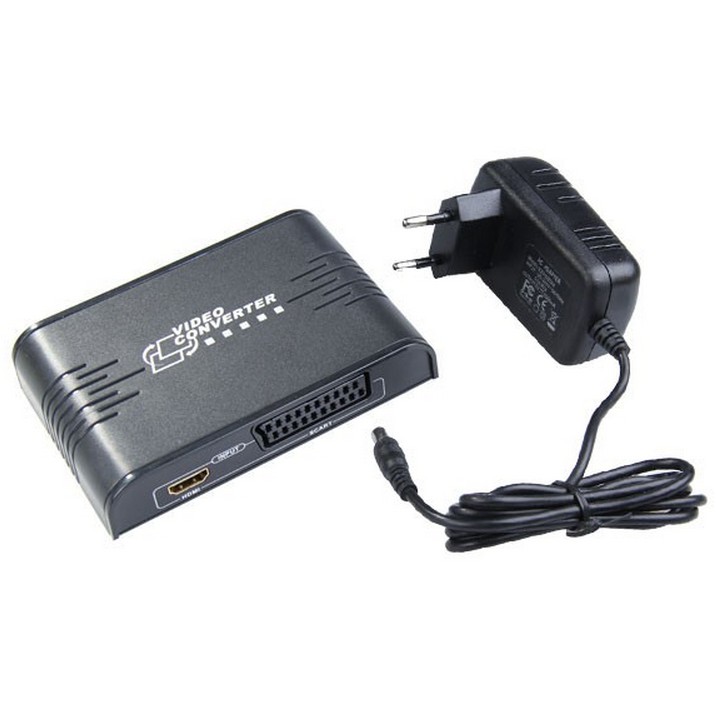 Convertitore Adattatore da SCART a HDMI Scaler 720p/1080p