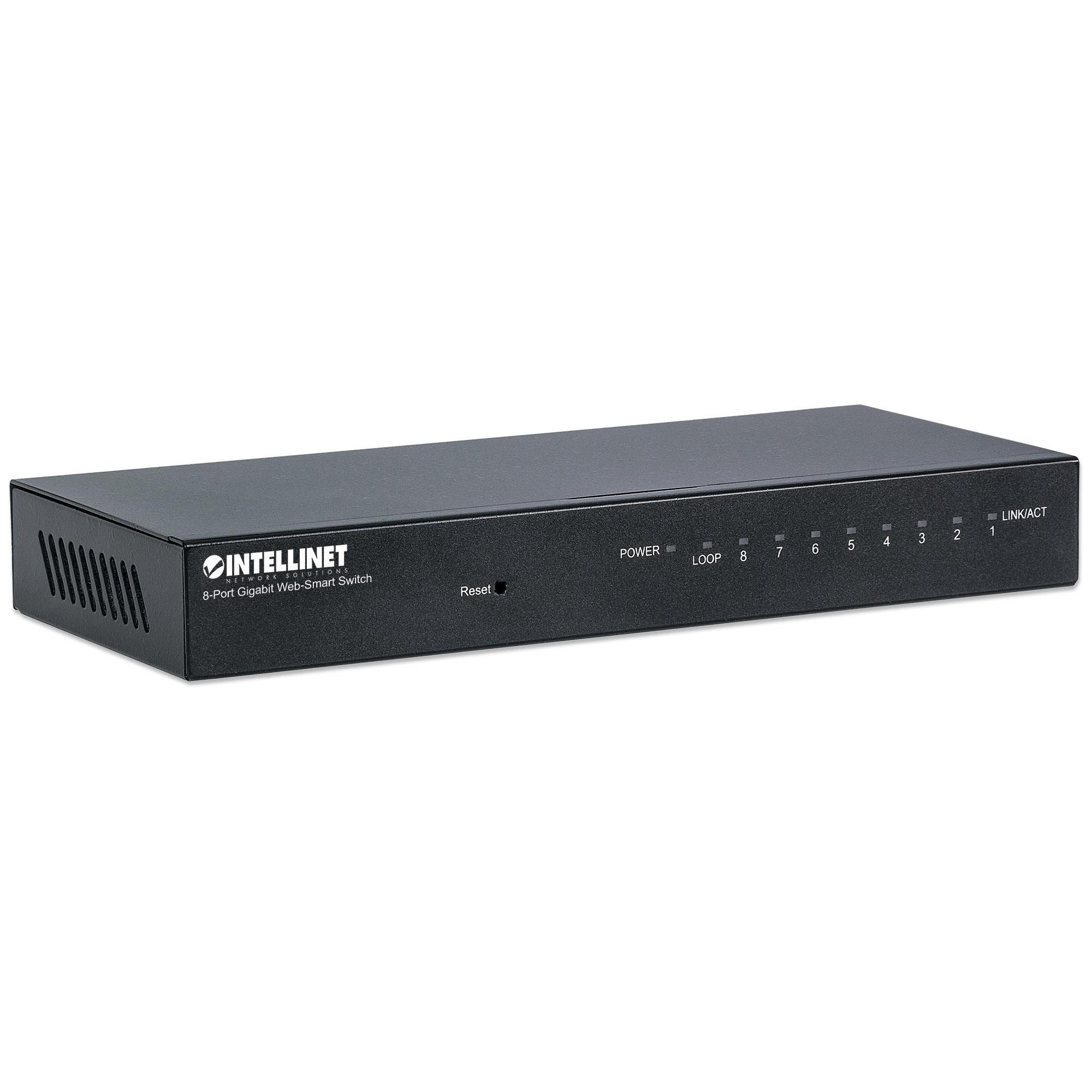 Desktop Switch 8 Porte Gigabit Nero