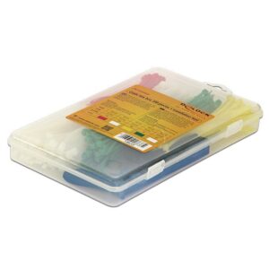 Fascette Fermacavo Colorate Kit da 350 pz con Utensile Tirafascette