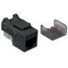 Frutto Keystone RJ45 Cat6A UTP 10 Gigabit Nero