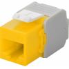 Frutto Keystone RJ45 Cat6A UTP 500MHz Giallo