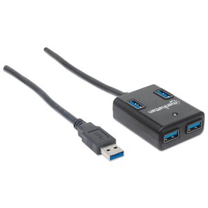 Hub USB 3.0 4 Porte Nero