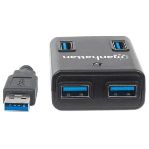 Hub USB 3.0 4 Porte Nero