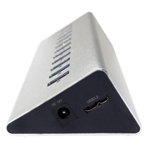 Hub USB3.0 11 Porte in Alluminio con Ricarica Veloce